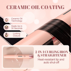 2-in-1 Curling Iron & Straightener