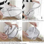 Stop Mixing Laundry, Sort with Ease! Double-Layer Foldable Basket