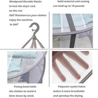Stop Mixing Laundry, Sort with Ease! Double-Layer Foldable Basket