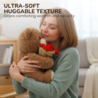 Animal Bear Gift with Rose Flower Bouquet