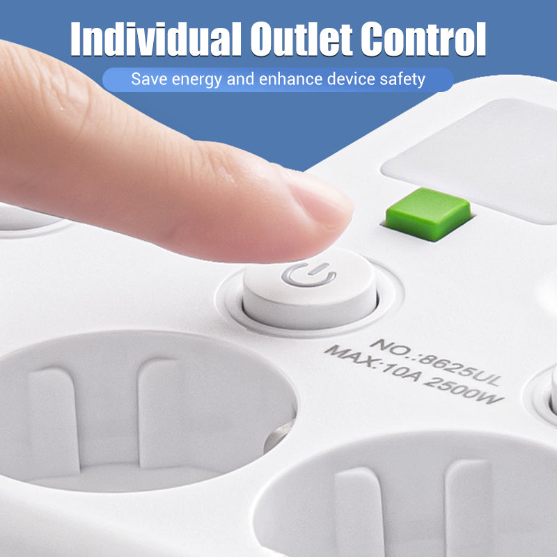 Smart power strip with USB ports
