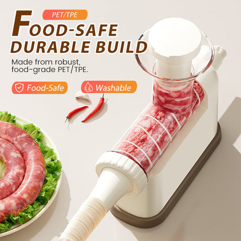Manual Sausage Stuffer Machine with 3 Nozzles