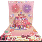LSAT DAY SALE !! 3D Pop Up Musical Birthday Card with Lights & Song
