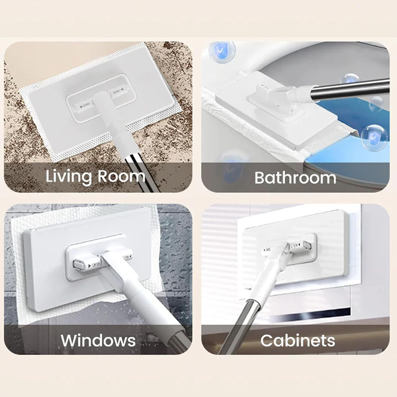 New Year's Special Offer: Retractable Snap Grip Mini Flat Mop