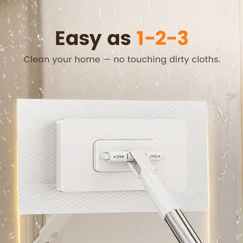 New Year's Special Offer: Retractable Snap Grip Mini Flat Mop