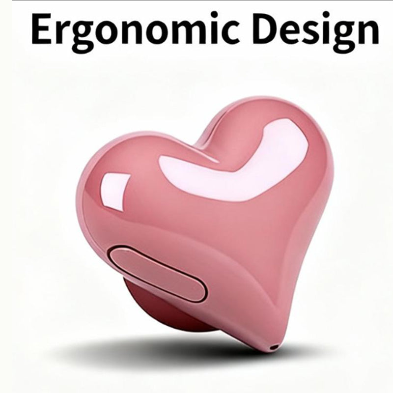 Stylish Heart-Shaped Bluetooth Earbuds