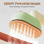 Instant Wrinkle Removal—1200W Foldable Handheld Steam Iron