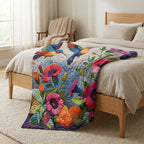 Cozy & Soft Floral Flannel Blanket