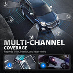 NOW! 4-Channel 360° Dash Cam – Full Coverage Recording, Night Vision & Parking Monitor