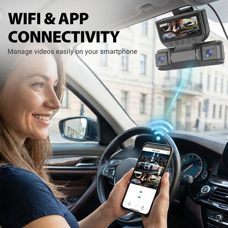 NOW 360° all-around protection—drive with confidence, worry-free recording! 4-Channel 360° Dash Cam