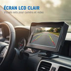 4.3" HD Car Display – Dual Video Input, Auto Reverse Switch & Wide 9V–35V Compatibility