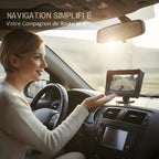 4.3" HD Car Display – Dual Video Input, Auto Reverse Switch & Wide 9V–35V Compatibility
