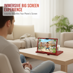 Ease Eye Strain, Make Screen “Bigger” | HD Phone Magnifier for Easier Viewing