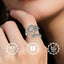 S925 Sterling Silver Celtic Knot Open Ring