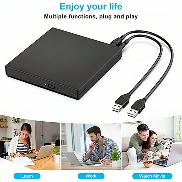 No Disc Drive on Your Laptop? Now You Do! External CD/DVD Burner