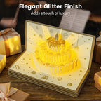 3D Pop-Up Musical Birthday Card with Money Holder