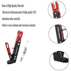Universal adjustable side stand for motorcycles – Fits all models, safe parking