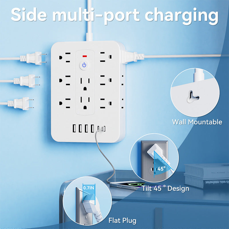 Deals-20-in-1 Power Strip with Overload Protection