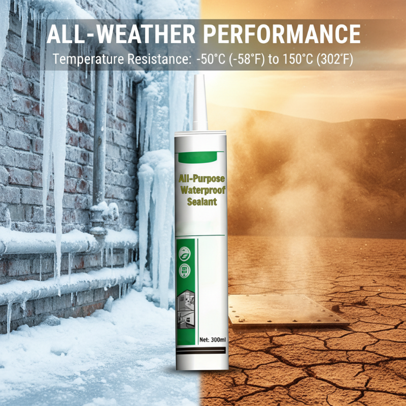 Marine-Grade Waterproof Silicone Sealant – UV Resistant, Flexible & Long-Lasting Seal