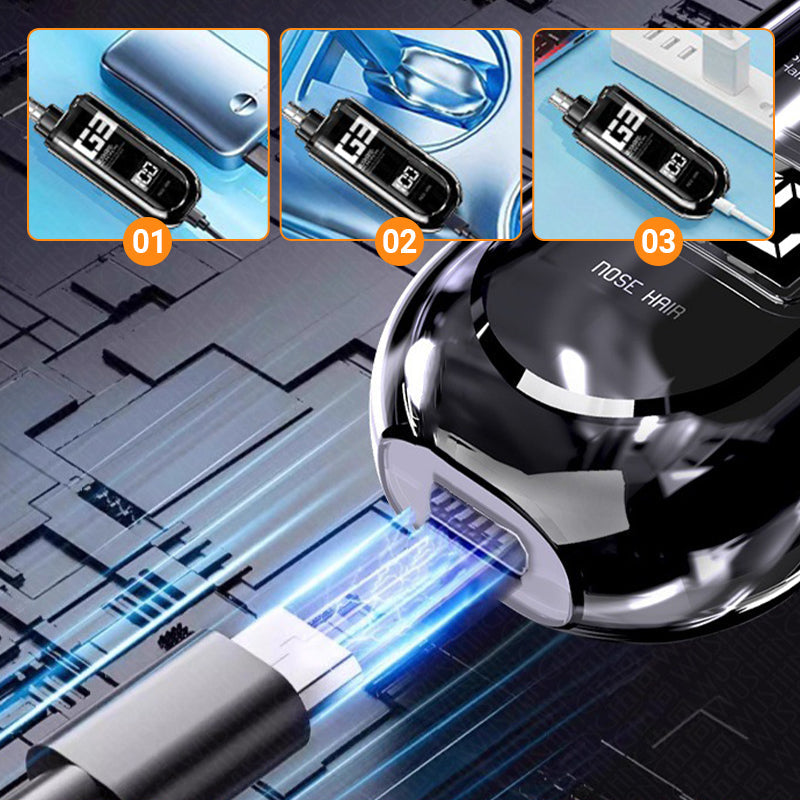 Rechargeable Blade Washable Nose Hair Clean Trimmer