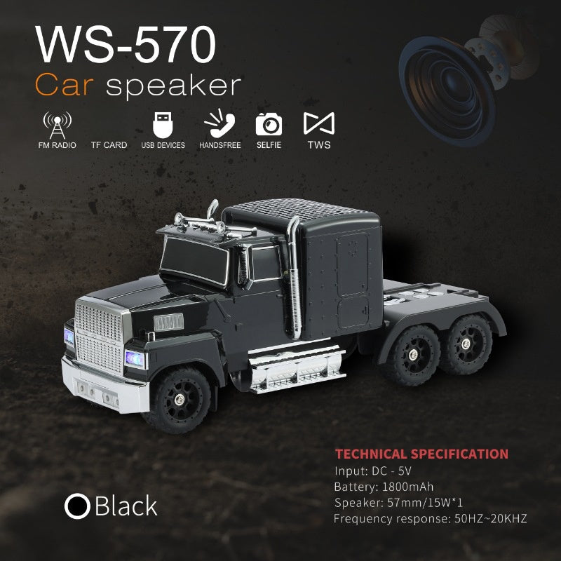 Retro Truck Speaker That Rocks! 15W Bass + TWS Stereo—Stylish and Powerful