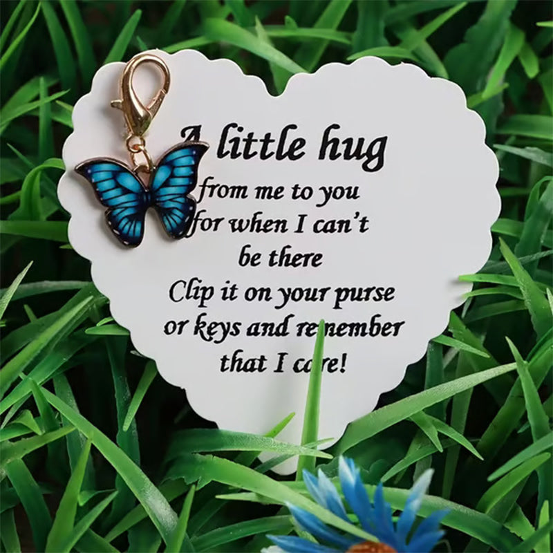 Elegant Butterfly Pendant with Message Card