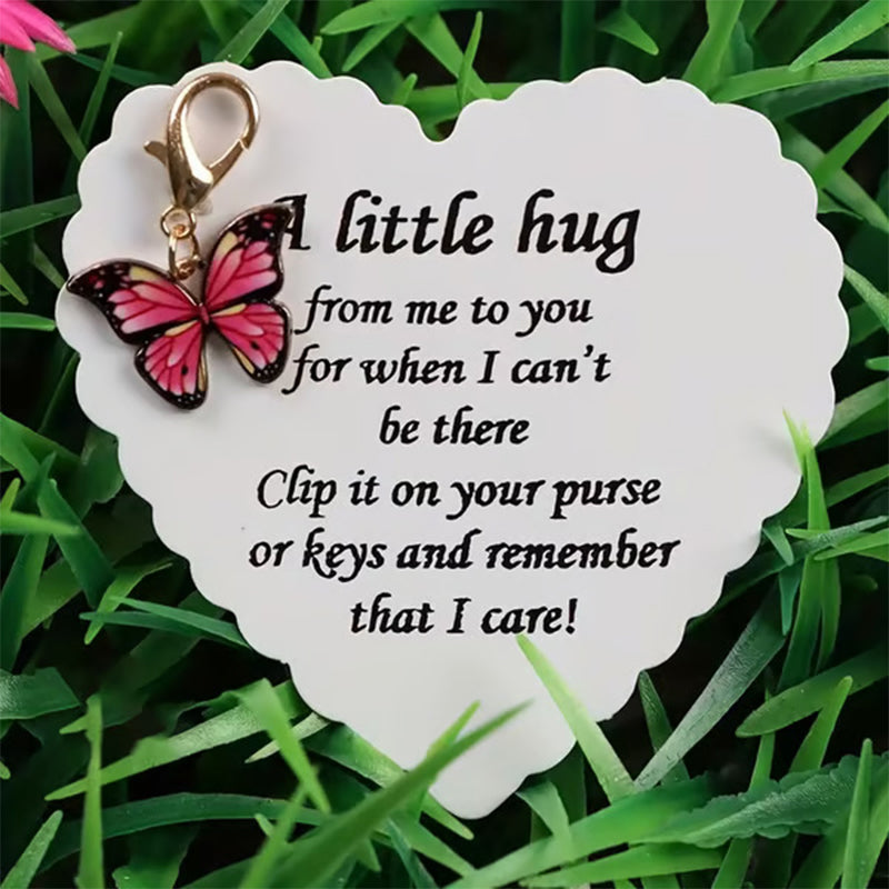 Elegant Butterfly Pendant with Message Card