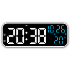 Modern LED Digital Alarm Clock with Temperature