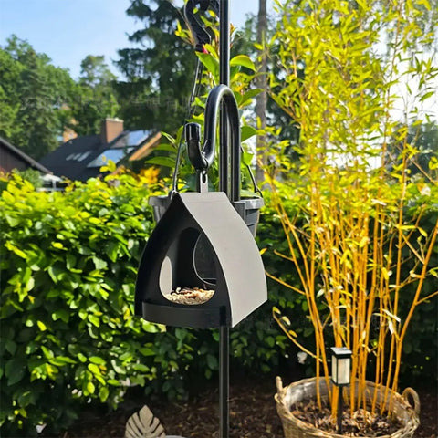 Hanging Bird Feeder for Garden with Roof