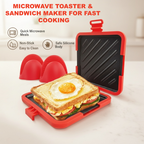 NOW! Microwave Toaster & Sandwich Maker – Fast Cooking, Non-Stick & Easy to Clean