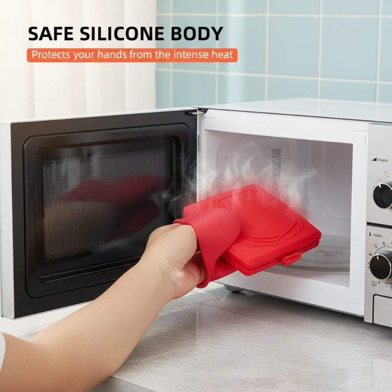 Microwave Toaster & Sandwich Maker For Fast Cooking