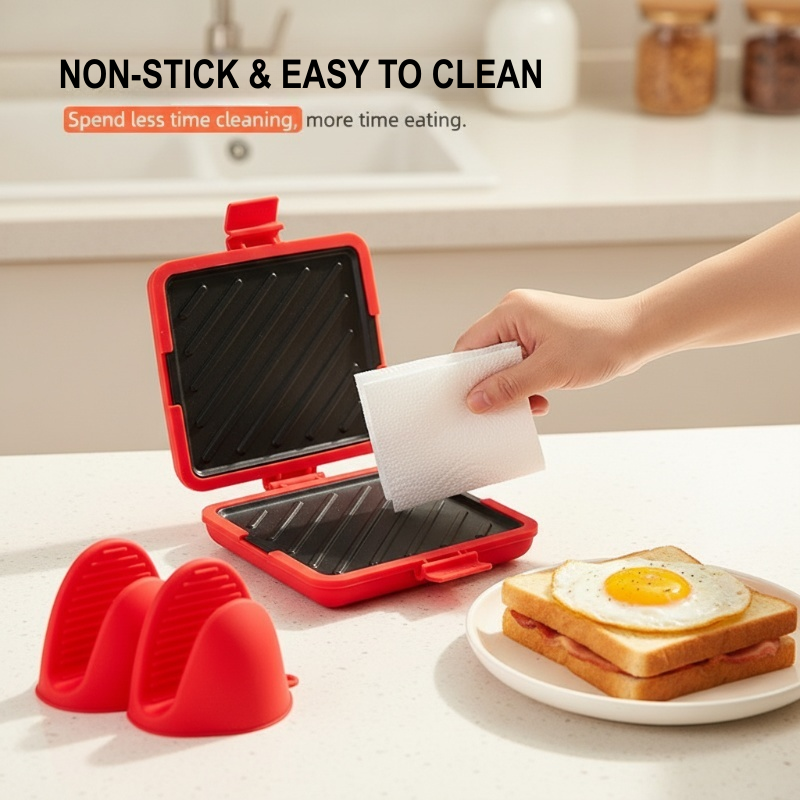For a ! Microwave Toaster & Sandwich Maker For Fast Cooking