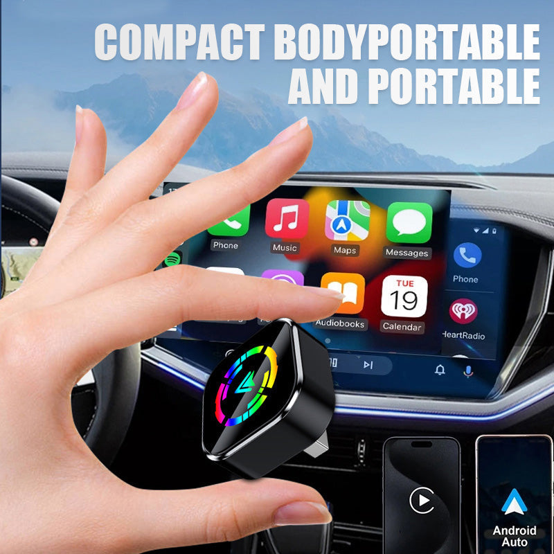 2-in-1 Wireless Adapter for iPhone & Android Auto