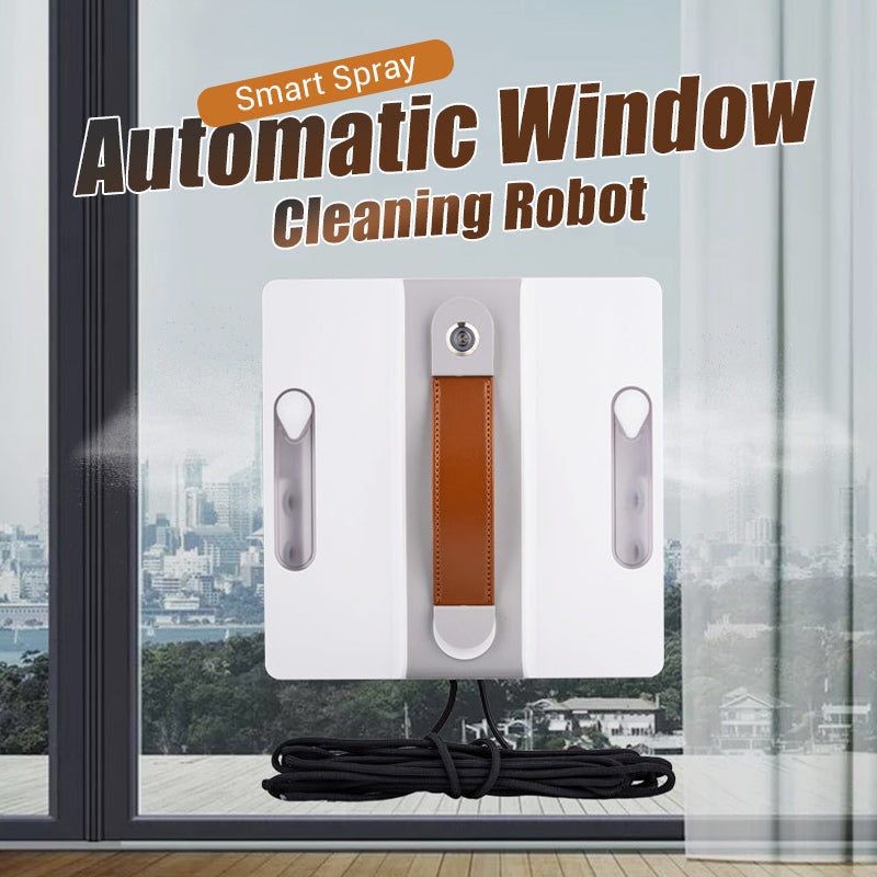 Automatic Window Cleaning Robot with Smart Spray