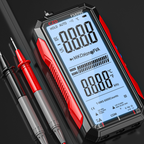 USB Rechargeable Digital Multimeter – True RMS, Auto-Ranging & Backlit LCD Display, CAT III 1000V