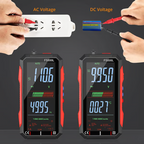 USB Rechargeable Digital Multimeter – True RMS, Auto-Ranging & Backlit LCD Display, CAT III 1000V