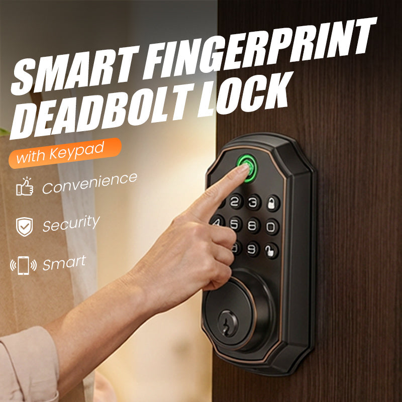 Smart Fingerprint Deadbolt Lock with Keypad