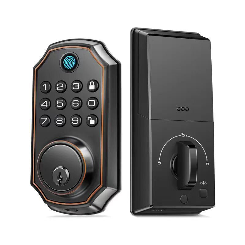 Smart Fingerprint Deadbolt Lock with Keypad