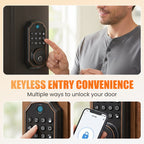 Smart Fingerprint Deadbolt Lock with Keypad