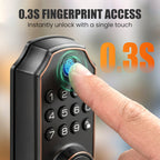 Smart Fingerprint Deadbolt Lock with Keypad