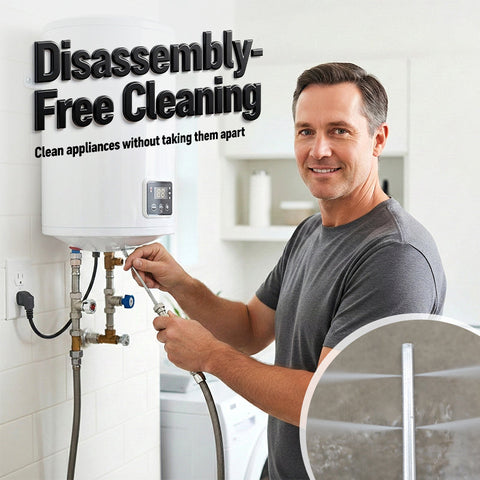 【High-Pressure Washer Extension Pole】— Extends your reach by 1 meter, leaving no stain untouched