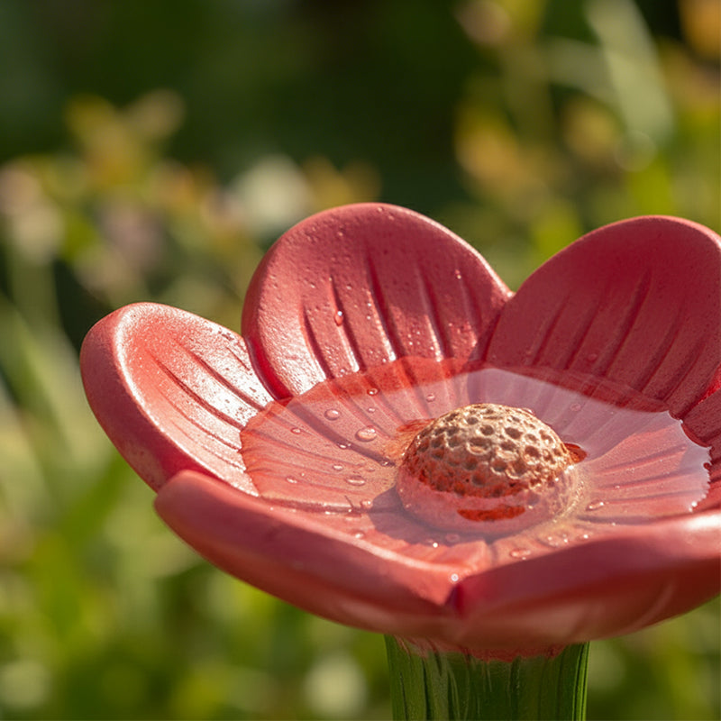 Flower-Shaped Bee Watering Station