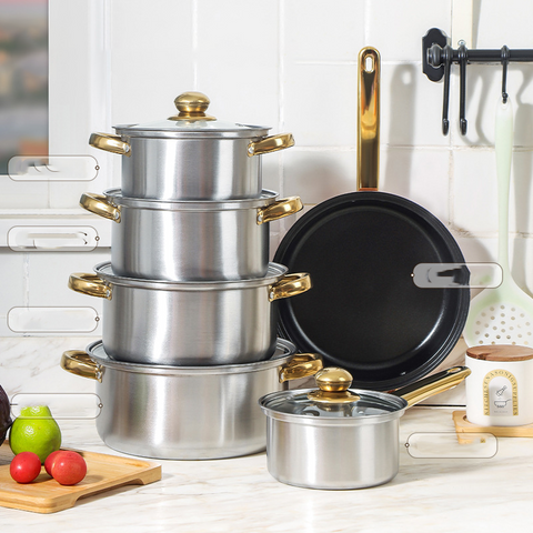 Stainless Steel Non-Stick Cookware Set