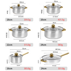Stainless Steel Non-Stick Cookware Set