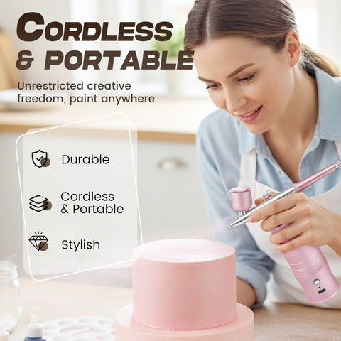 NOW Cordless Airbrush Set for Diverse Applications