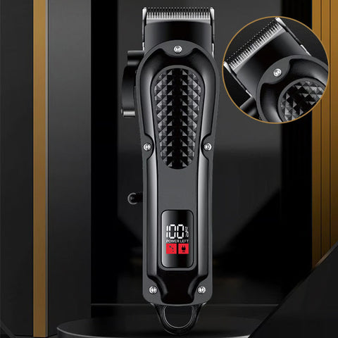 Durable & Sharp Electric Hair Clipper Set – Self-Sharpening Blades, Quiet Brushless Motor & Smart Display Screen