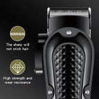 Durable & Sharp Electric Hair Clipper Set – Self-Sharpening Blades, Quiet Brushless Motor & Smart Display Screen