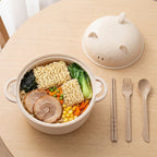 While Supplies Last ! 1300ml Instant Noodle Bowl Set with Lid & Cutlery