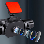 Full-coverage recording with night vision: 4K 360° dashcam featuring loop recording for all-around protection—practical, durable, and ready to use