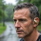 【Wireless open-ear headphones】— With air conduction technology , music enters your ears while the world remains outside